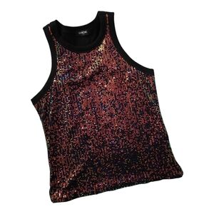 New Multicolor Sequin Women's Top L